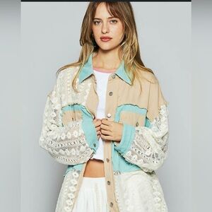 POL Fray Edge Boho Shacket